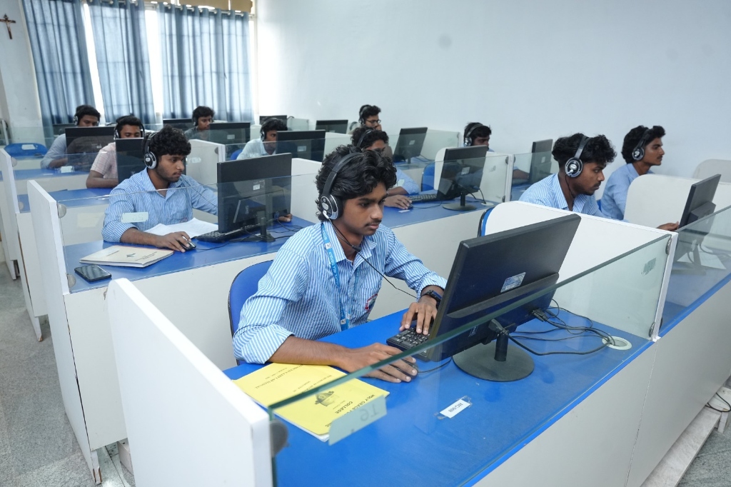 Language Lab at Holy Grace Polytechnic College